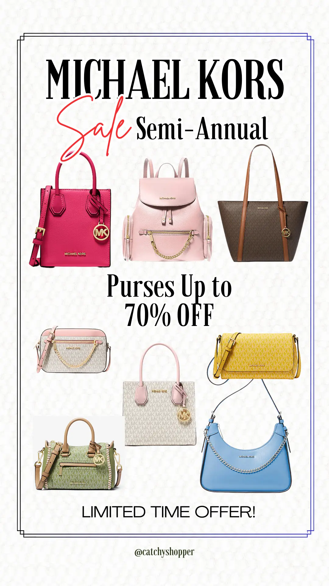 Don’t Miss Out: Michael Kors Purse Sale – Semi-Annual Discounts of Up to 70% Off!